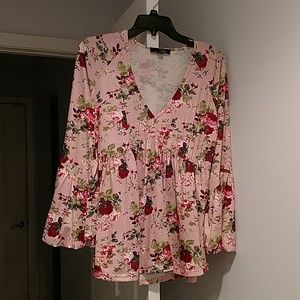 Pink Floral Top
